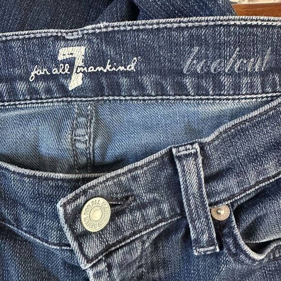 7 For All Mankind Bootcut Raw Hem Jeans Size 25 - Picture 4 of 9